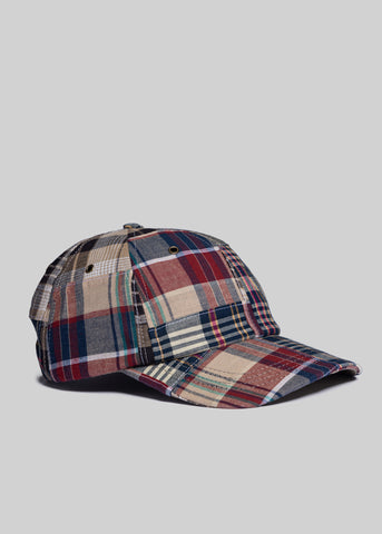 J. Press x American Trench Patchwork Madras Ball Cap