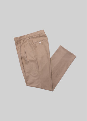 J. Press x American Trench Cotton Linen Pleated Trouser