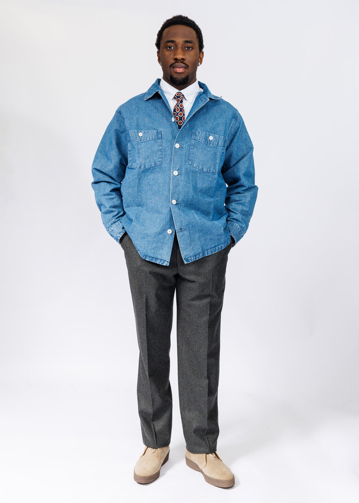 Cotton Linen Chambray Overshirt – American Trench