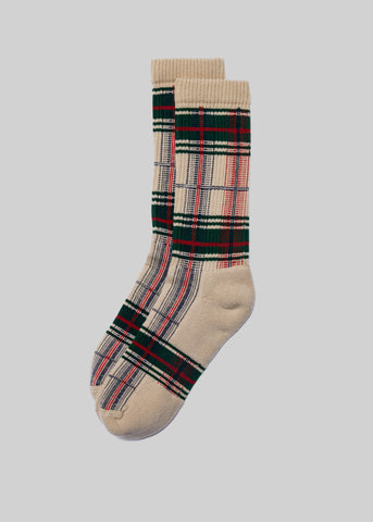 J. Press x American Trench McCallister Plaid Sock