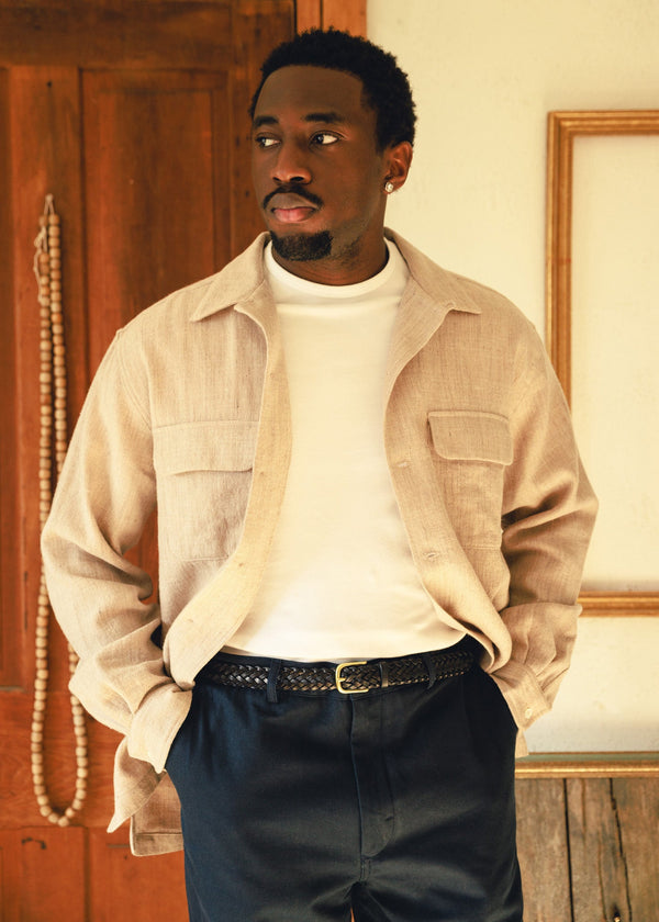 Wool Linen Overshirt