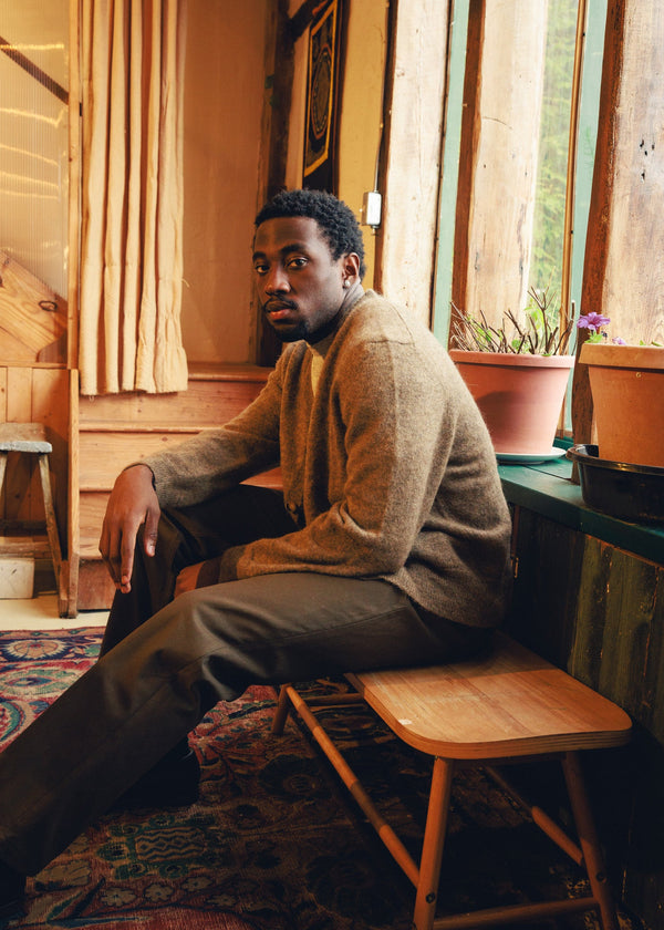 Brushed Alpaca Cardigan