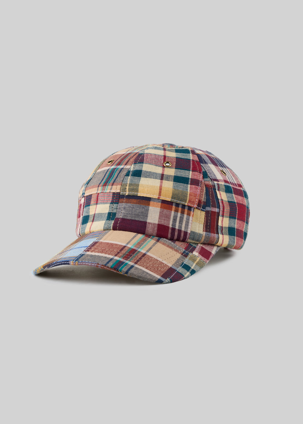 帽子 yu. Patchwork Madras Crusher Patchwork Madras Ball Cap – American Trench
