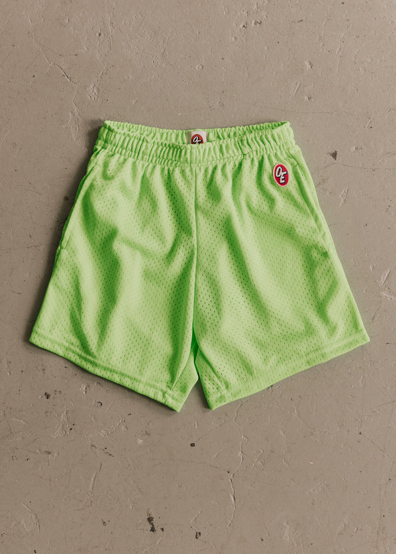 Neon green deals mesh shorts