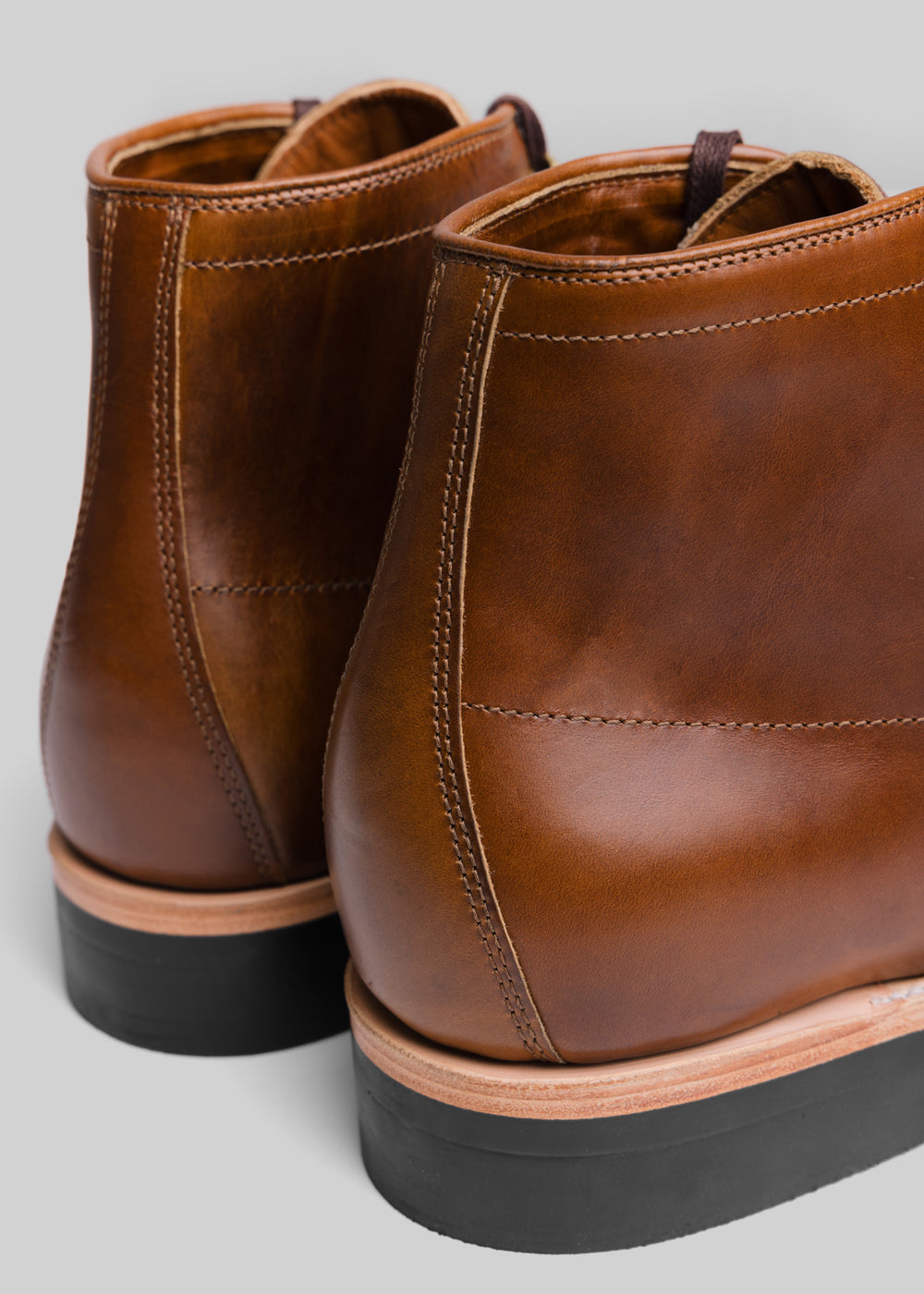 Hambleton No. 1 Natural Leather Boots. 