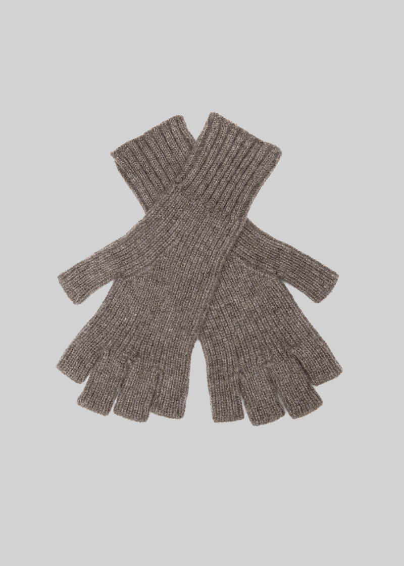 Cashmere Fingerless Gloves Men Grey -  Canada