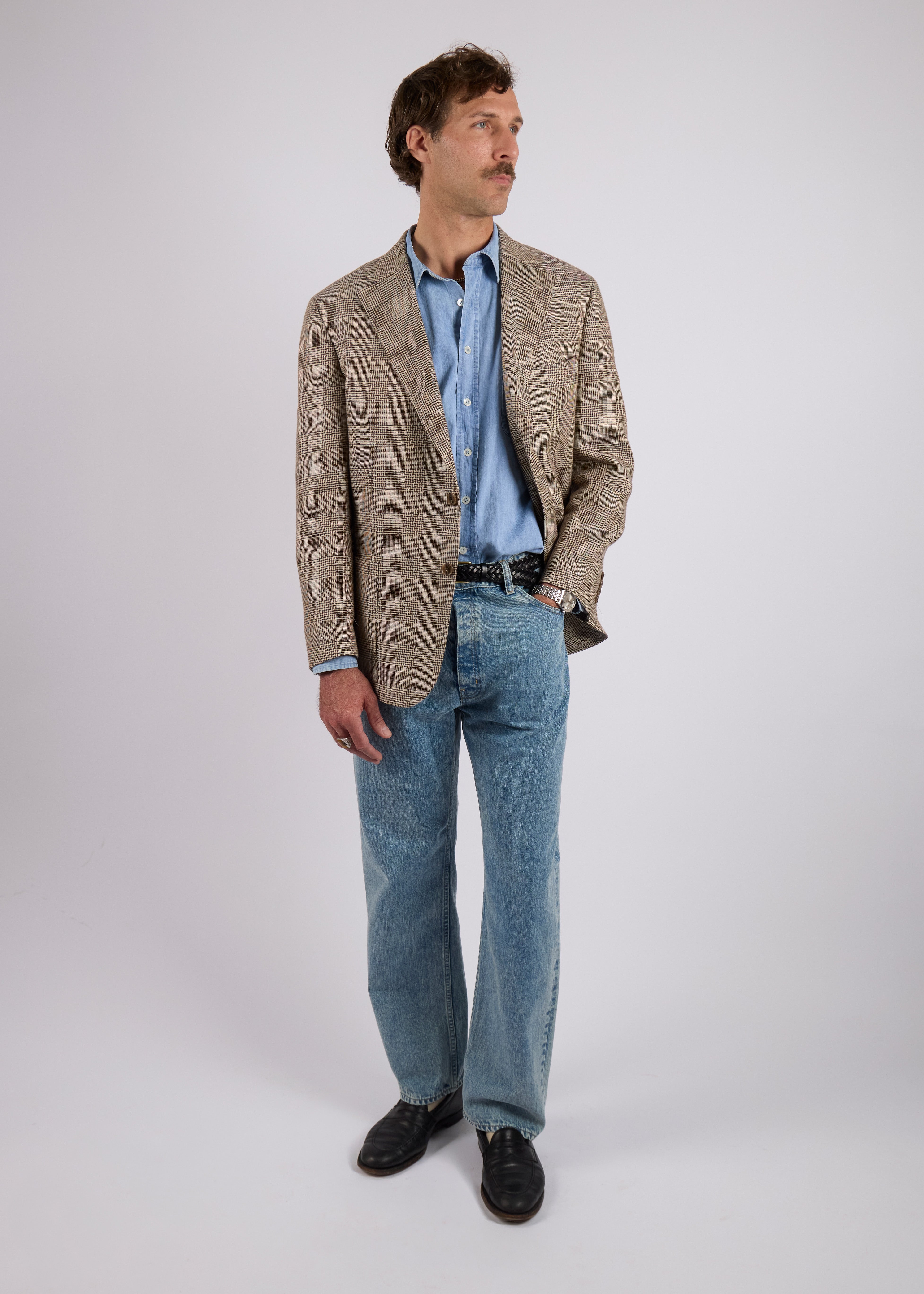 Irish Linen Glen Check Sport Coat – American Trench