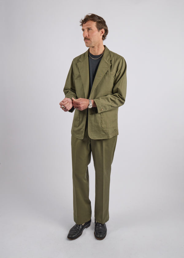 The Commons Blazer in Herringbone Twill