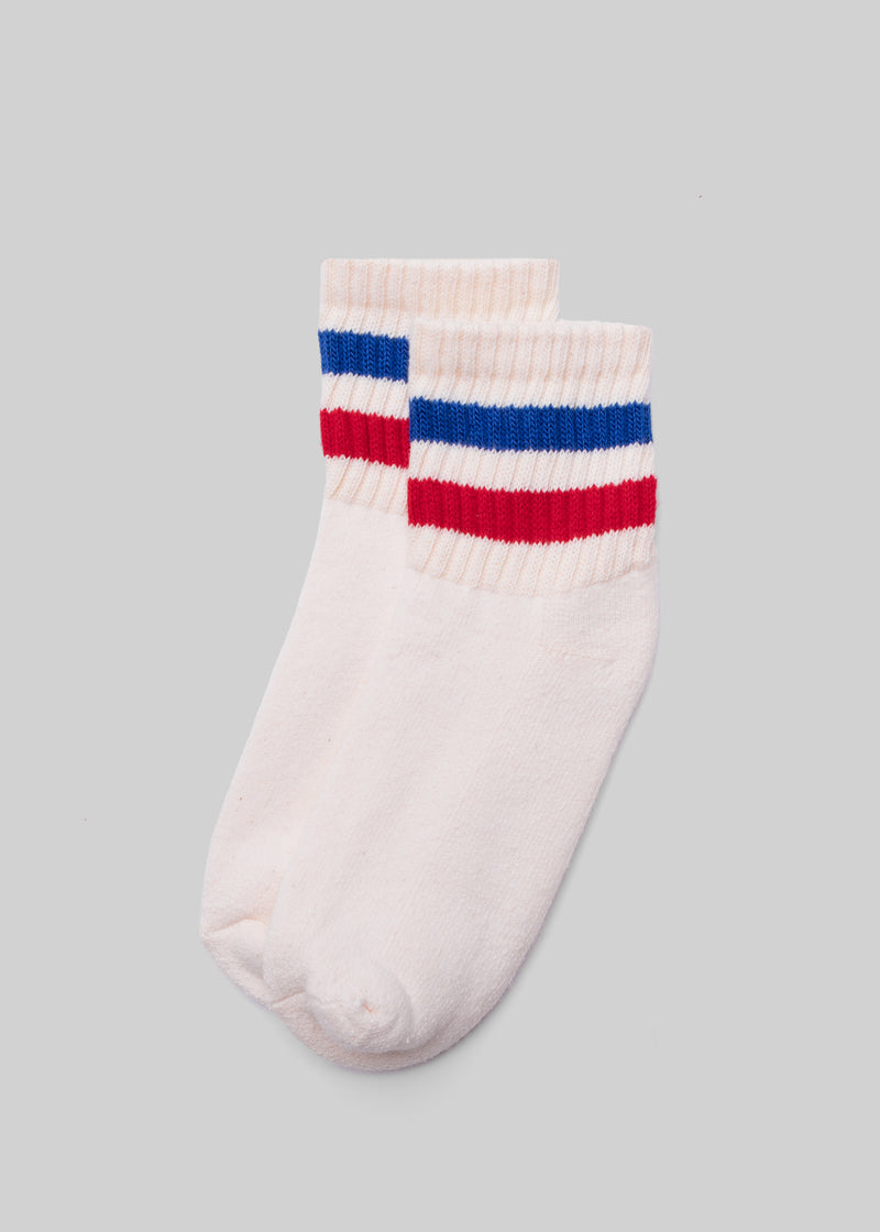 Men's Striped Varsity Crew Socks 4pk - Original Use™ Yellow/Red 6-12